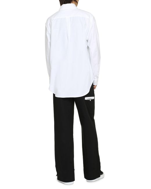 Camicia di Palm Angels in White da Uomo