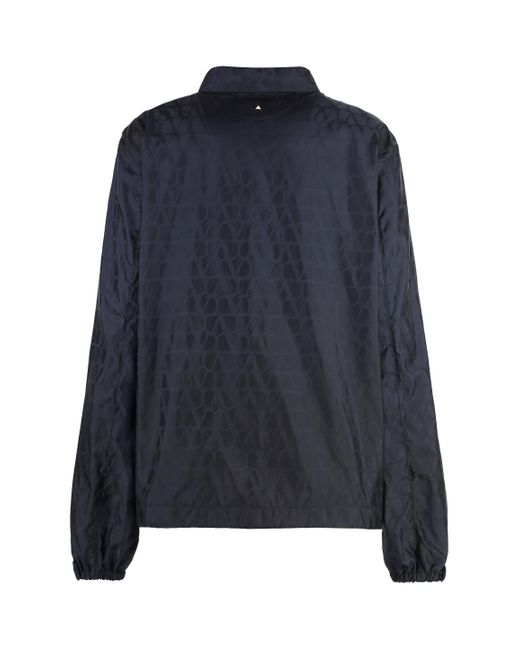 Valentino Garavani Blue Nylon Jacket for men