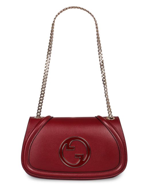 Gucci Red Small Blondie Leather Handbag