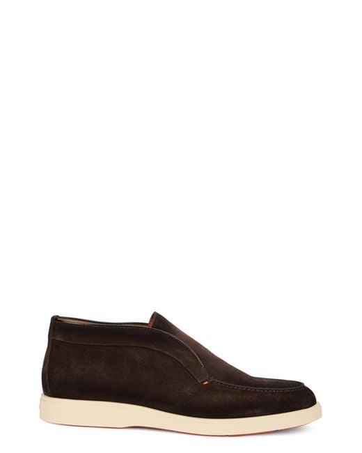 Santoni Brown Suede Shoes for men
