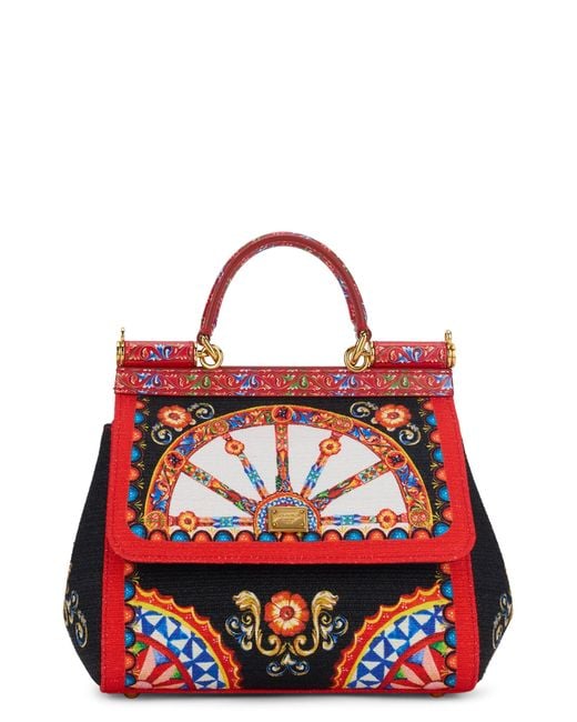 Dolce & Gabbana Red Handbag Sicily