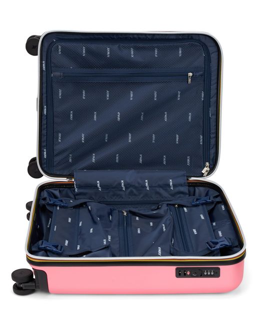 K-Way Pink Rigid Trolley Eudoxie for men