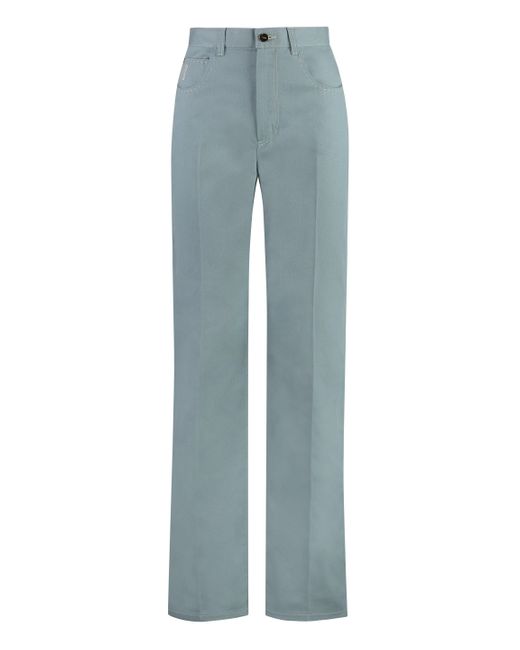 Fendi Blue 5-Pocket Straight-Leg Jeans