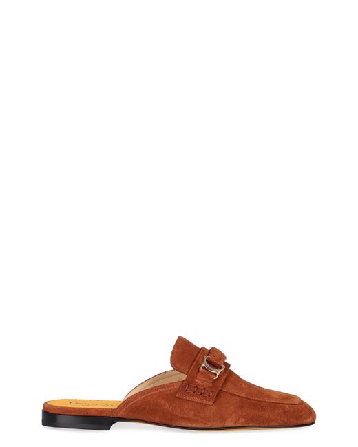 Doucal's Brown Suede Mules