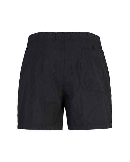 Shorts da mare in nylon di Stone Island in Black da Uomo