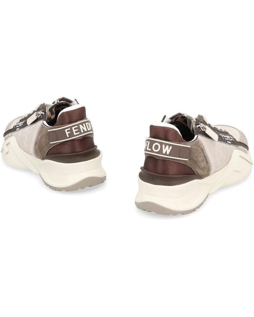 Fendi Brown Flow Nabuk Ff for men