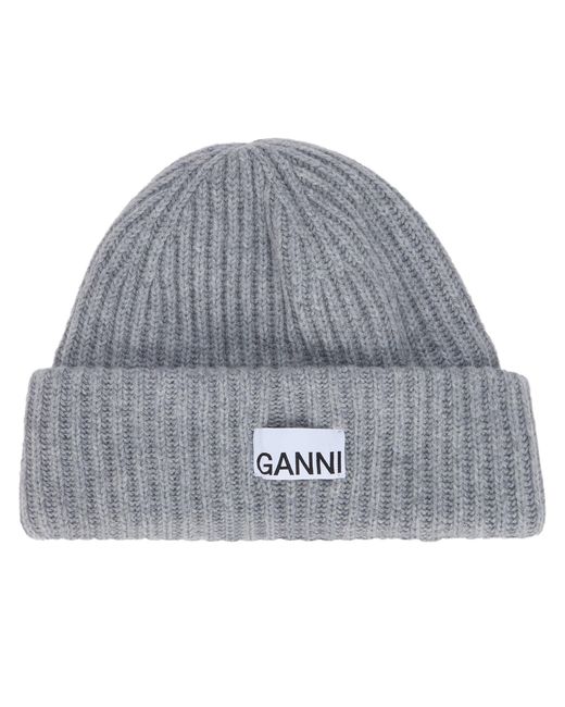 Ganni Gray Hat