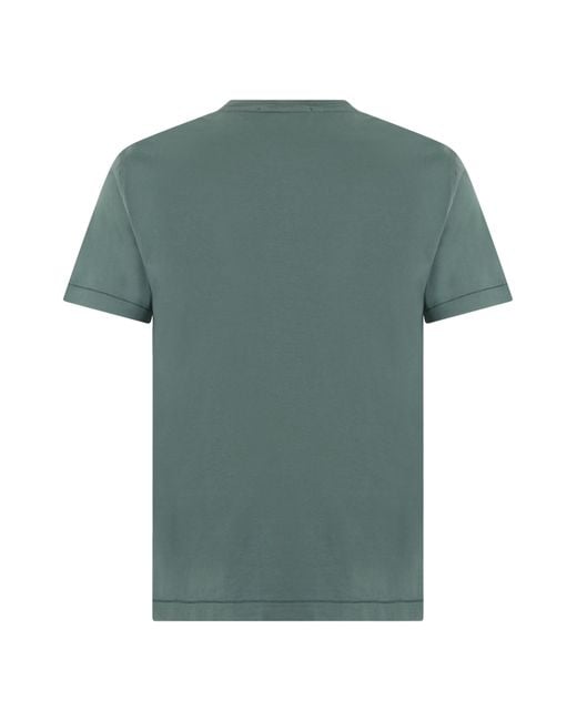 Stone Island Green Short-Sleeve T-Shirt for men