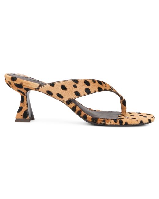 Cult Gaia Multicolor Animal Print Sandals With Heel