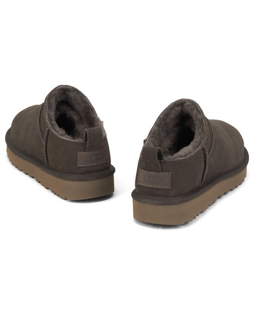 Ugg Brown Classic Mini Slip-On Shoes
