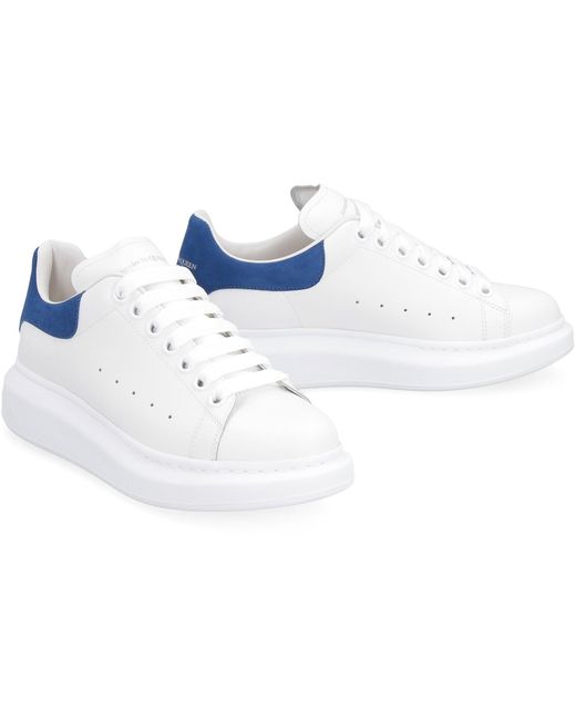 Alexander McQueen White Larry Leather Low-top Sneakers