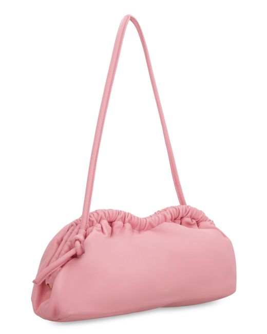 Mansur Gavriel Pink Oversized Cloud Leather Clutch
