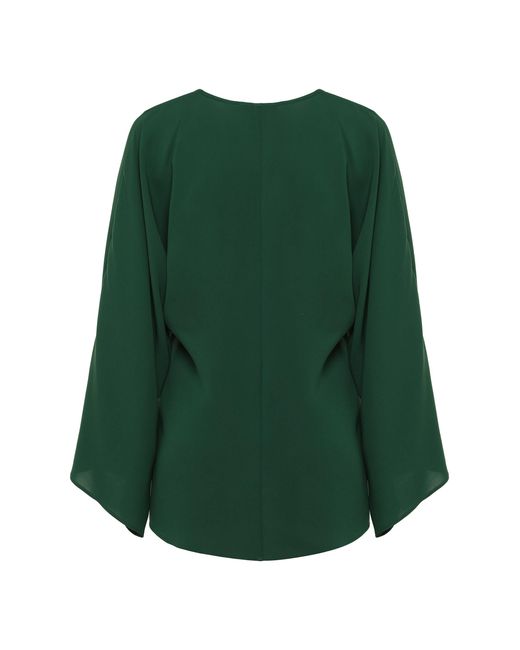 Max Mara Green Umile Cady Blouse