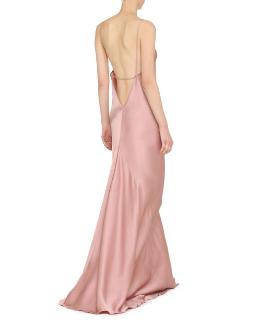 Victoria Beckham Pink Crepe Dress