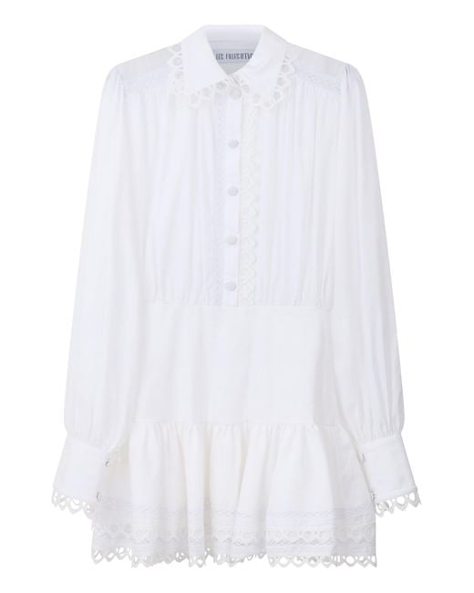 LES FILLES D'EVA White Short Cotton Shirt