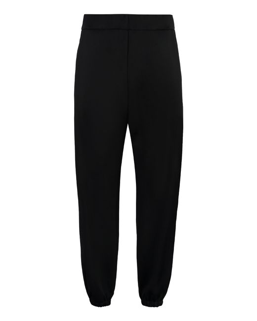 Jil Sander Black High-Waist Tapered-Fit Trousers