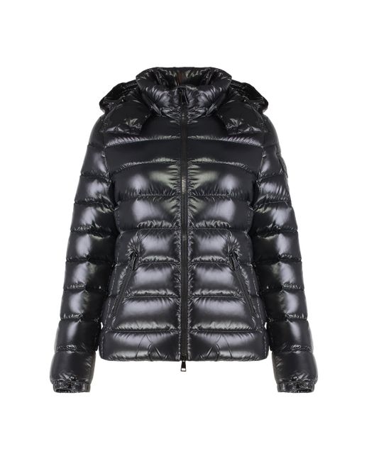 Moncler Black Down Jacket With Hood Bady