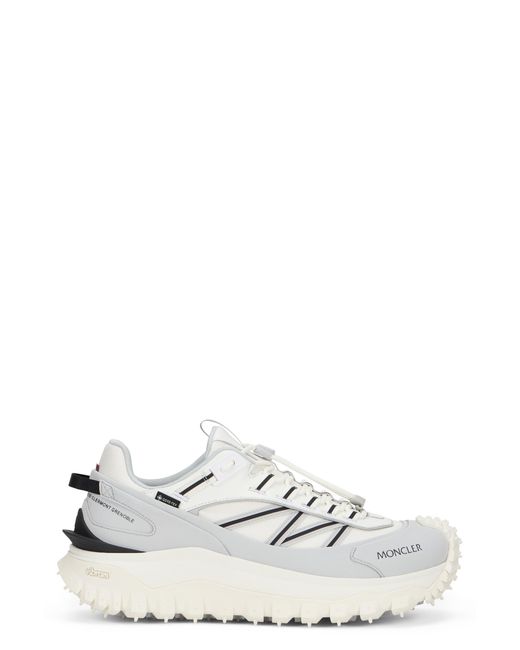 Moncler White Trailgrip Gtx Leather And Ripstop Sneakers for men