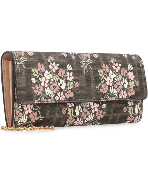 Wallet on chain Roma di Fendi in Gray