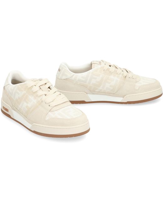 Sneakers low-top Match di Fendi in White da Uomo