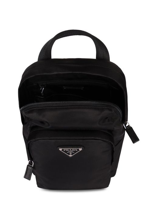 Zaino in Re-Nylon di Prada in Black da Uomo