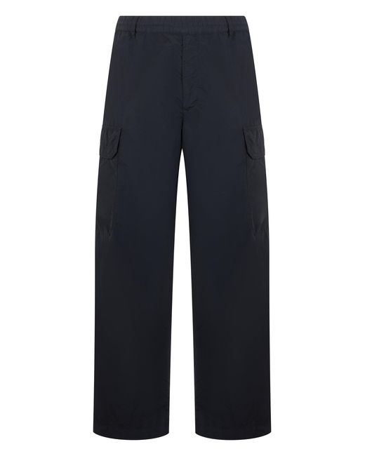C P Company Blue Loose Cargo Pants for men