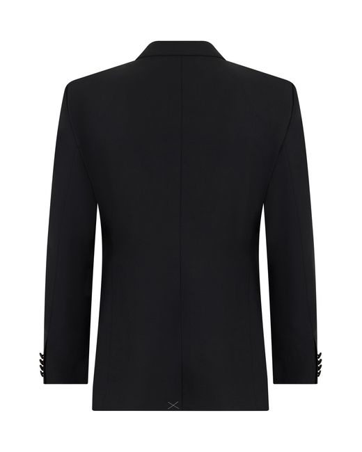 Dolce & Gabbana Black Single-Breasted Tailored Jacket for men