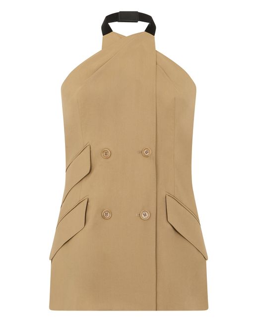 Max Mara Natural Sleeveless Jacket Nuraghe