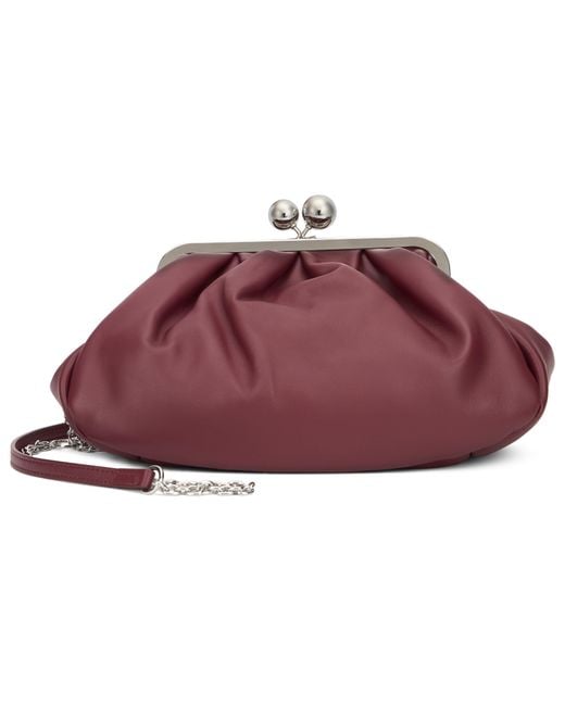 Weekend by Maxmara Purple Clutch With Shoulder Strap