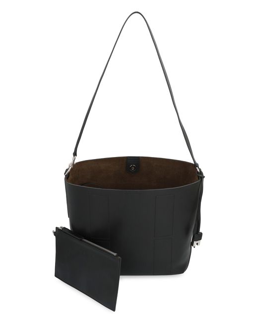 Hogan Black Hocket Media Hobo Bag