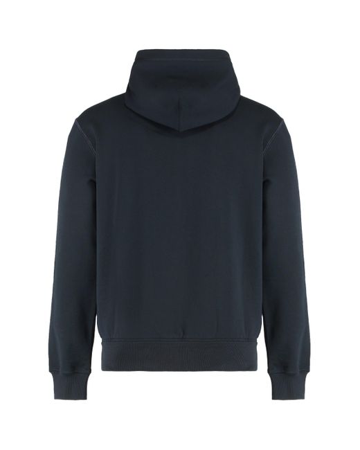 Felpa in cotone con cappuccio e zip di Dolce & Gabbana in Black da Uomo