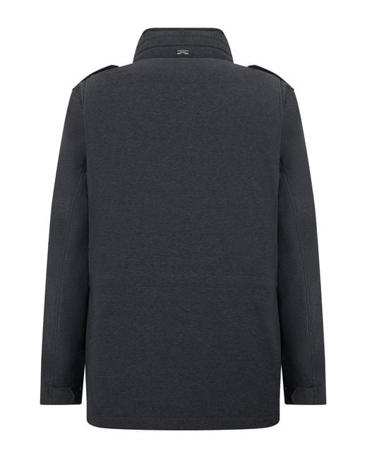 Herno Black Jacket With Practical Pockets for men