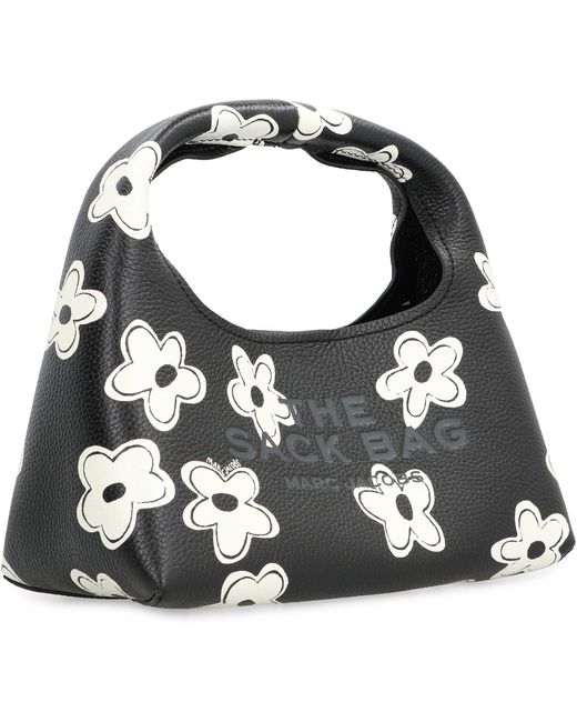 The Daisy Mini Sack Bag in pelle di Marc Jacobs in Black