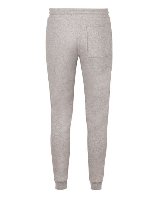 Moncler Gray Logo Detail Cotton Track Pants for men