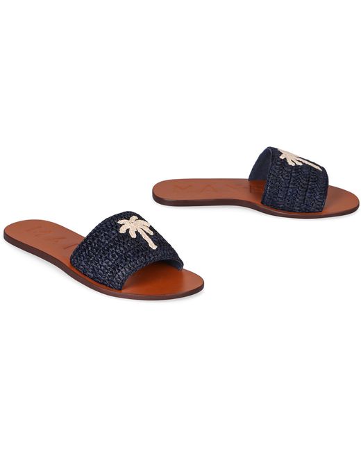 Manebí Blue Flat Sandals
