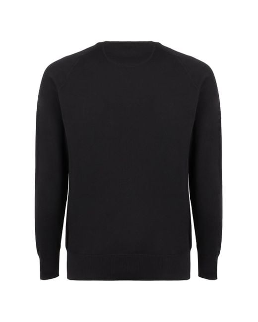 Aspesi Black Cotton Crew-Neck Sweatshirt for men