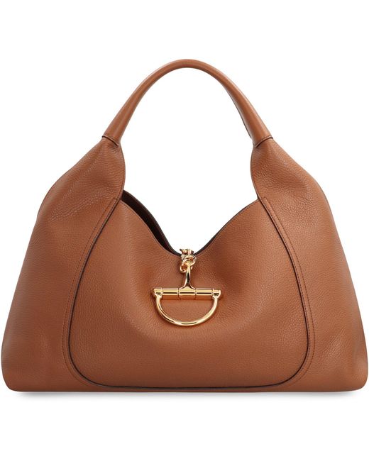 Gucci Brown Softbit Shoulder Bag Size Maxi