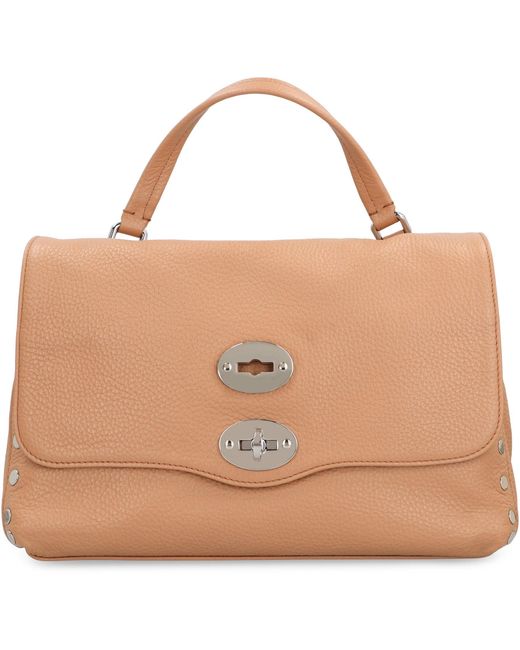 Borsa a mano Postina S in pelle di Zanellato in Brown