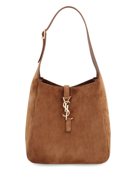 Saint Laurent Brown Le 5 À 7 Piccola Suede Handbag