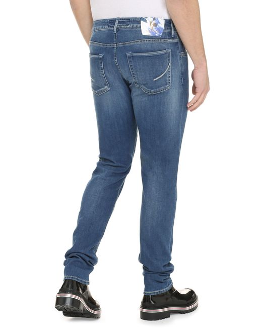 handpicked Blue 5-Pocket Straight-Leg Jeans for men