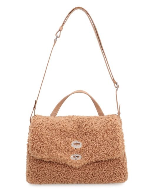 Borsa a mano Postina S di Zanellato in Brown