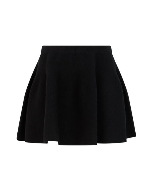 Lisa Yang Black Cashmere Knit Mini Skirt