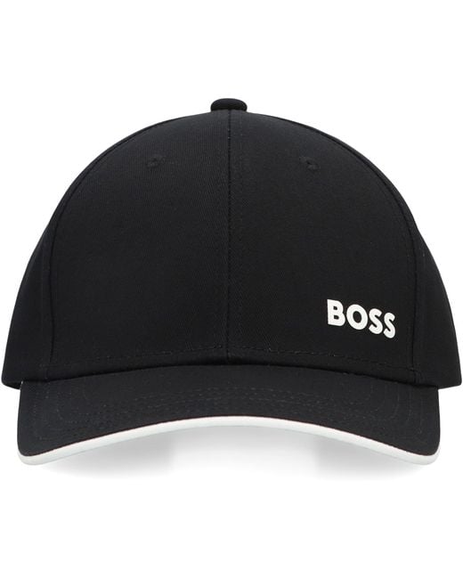 Boss Black Baseball Cap With Logo for men