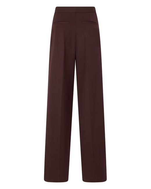 Elisabetta Franchi Purple Wide-Leg Pants With Metallic Detail