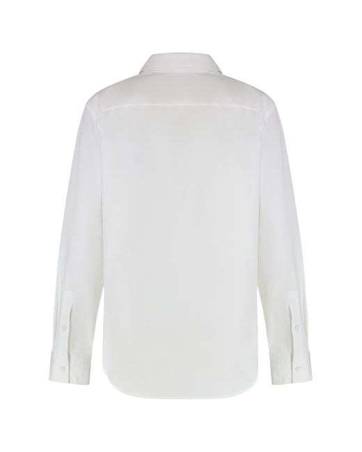 Camicia in cotone di Burberry in White