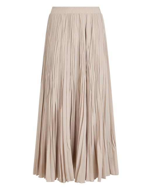 Weekend by Maxmara Natural Long Pleated Skirt