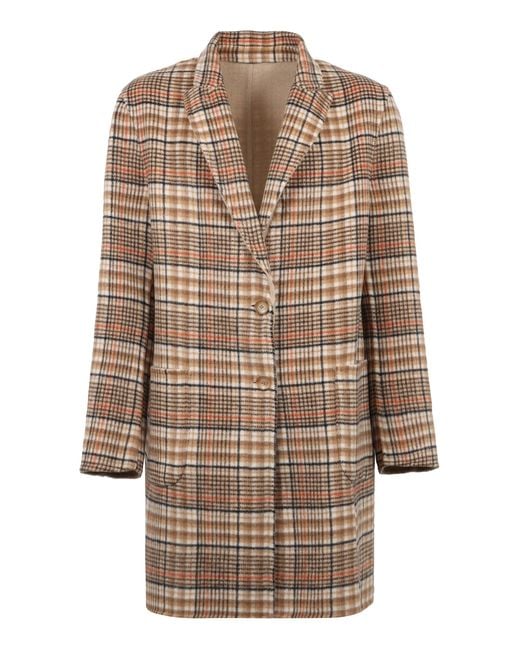Etro Natural Single-Breasted Reversible Coat for men