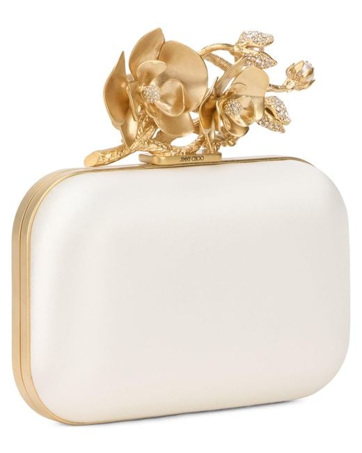 Jimmy Choo Natural Clutch Cloud