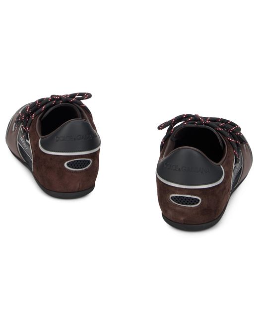 Dolce & Gabbana Black Sneakers With Suede Details for men