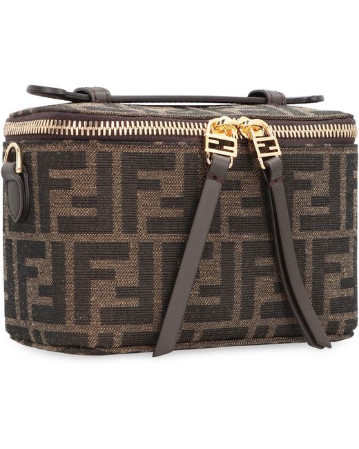 Fendi Gray Mini Vanity Handbag